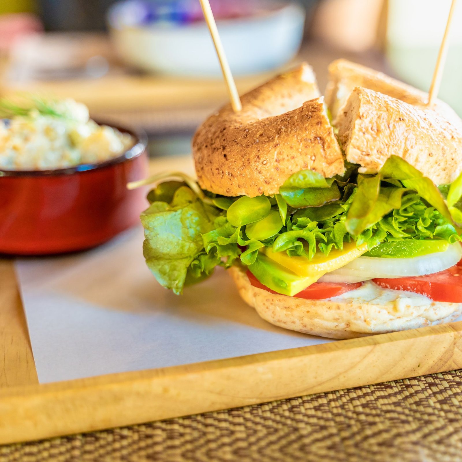 Vegan Bagel Sandwiches